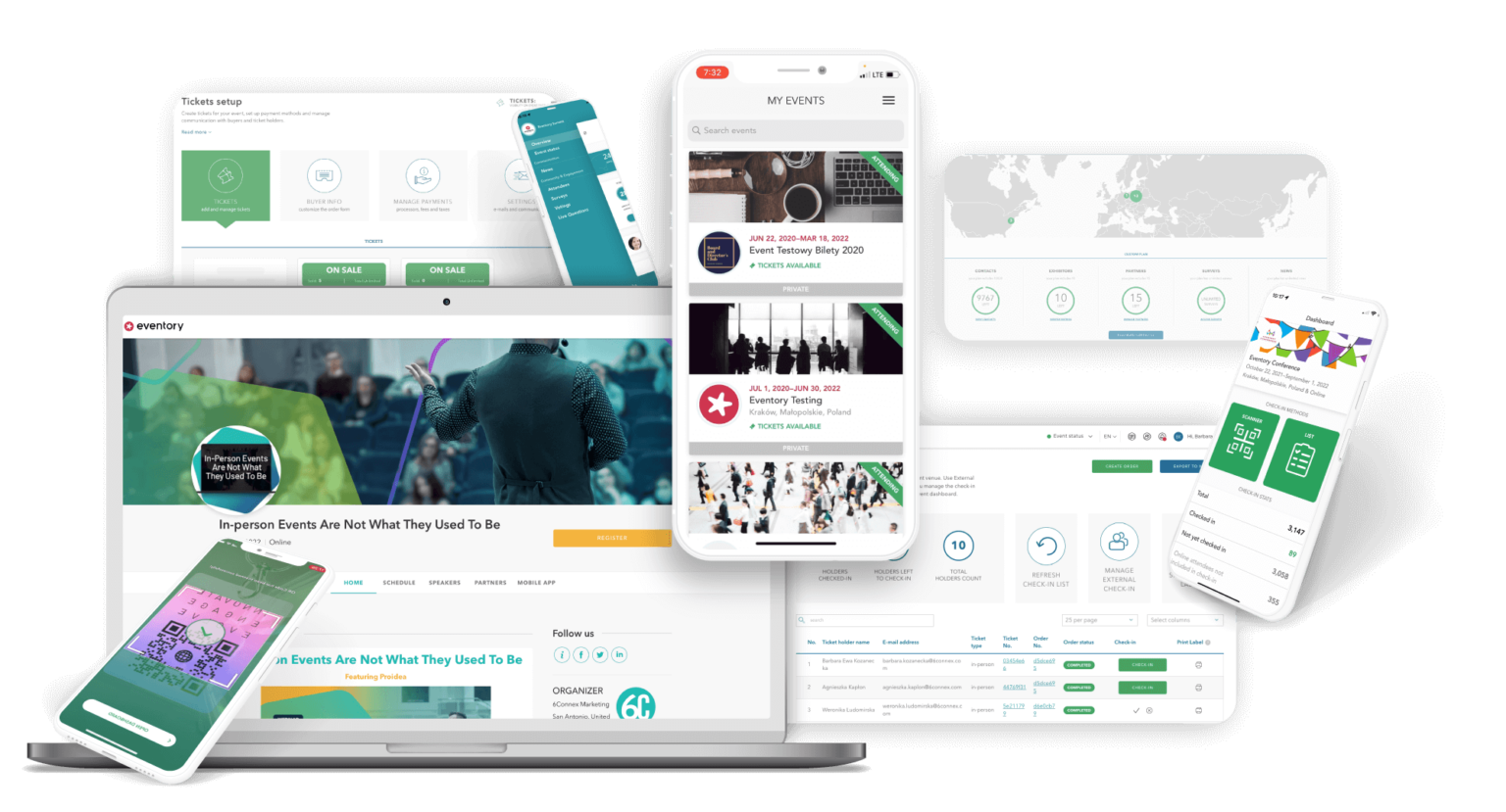 Eventory makes events of any shape and size richer for attendees & organizers with easy-to-use apps and powerful event dashboards.